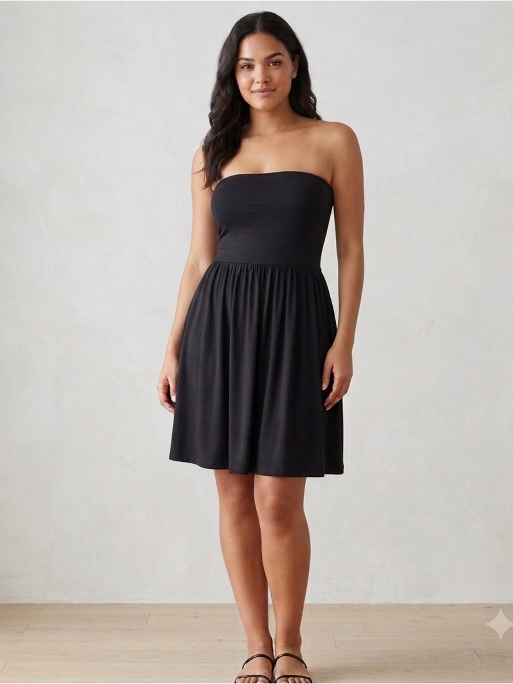 OP Ocean Pacific Black Strapless Convertible Dress / Skirt - Size M (7-9)